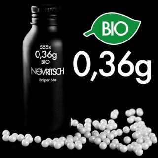 Novritsch 0.36gr x 555pcs Sniper Bio BBs by Novritsch